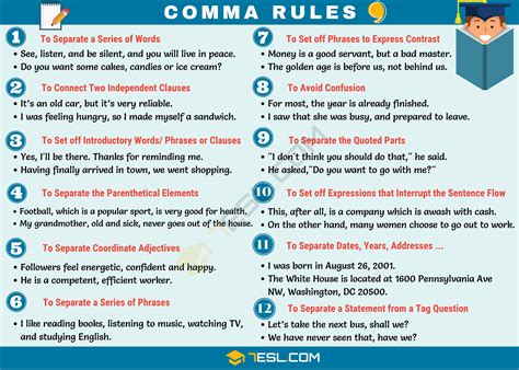 When To Use A Comma