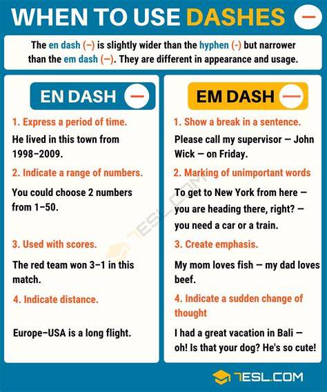 When To Use Dashes In A Sentence
