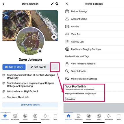 Where To Find Facebook Link
