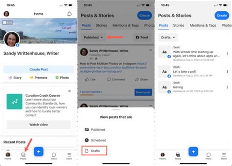 Where To See Draft Posts On Facebook