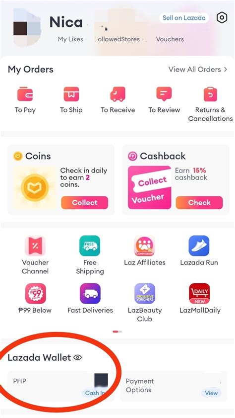 Where To See Lazada Wallet