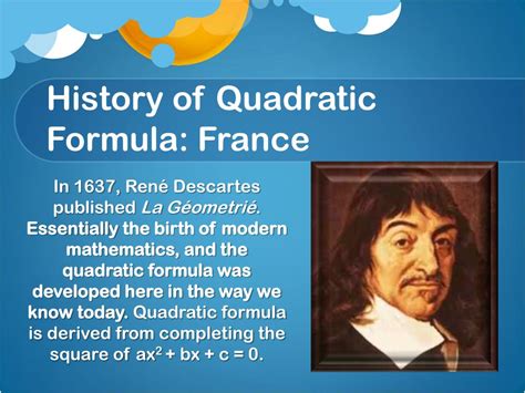 Who Created Quadratic Formula