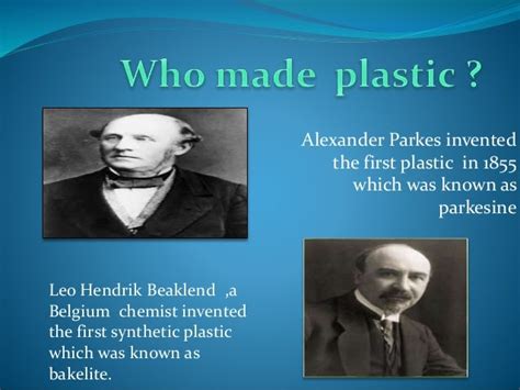 Who Invented Plastic