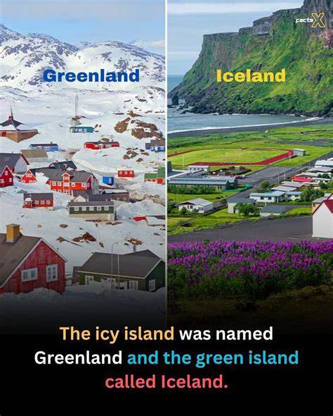 Who Named Iceland And Greenland