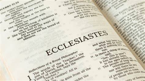 Who Wrote Ecclesiastes In The Bible