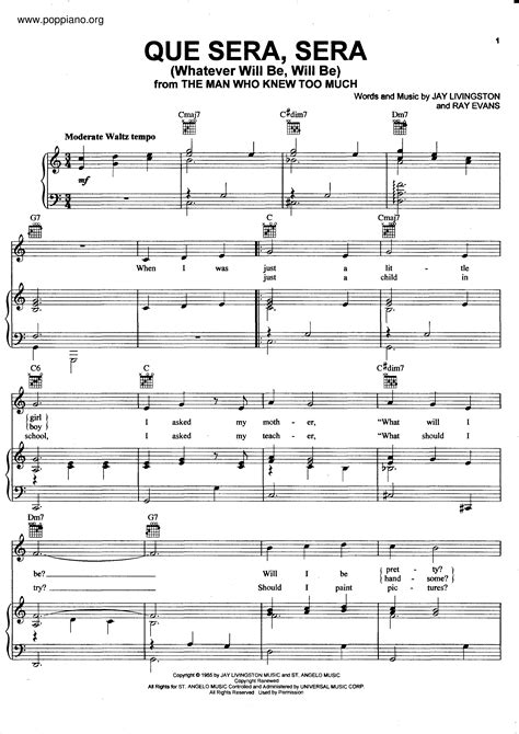 Who Wrote Que Sera Sera