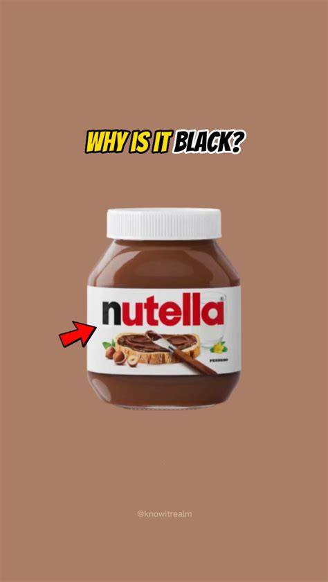 Why Do Nutella Print The N Black