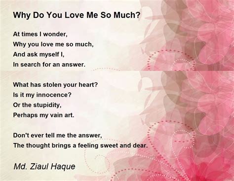 Why Do You Love Me