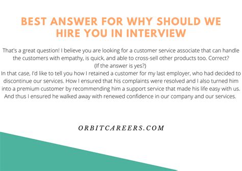 Why We Hire You