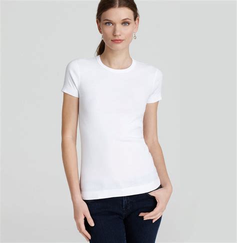 Woman In White Tee Shirt