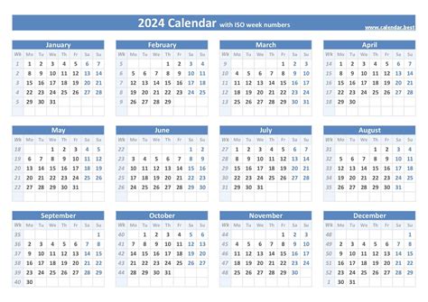 Work Weeks In A Year