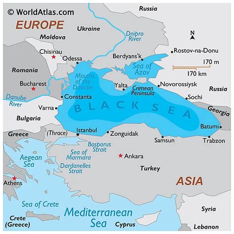 World Map Of Black Sea