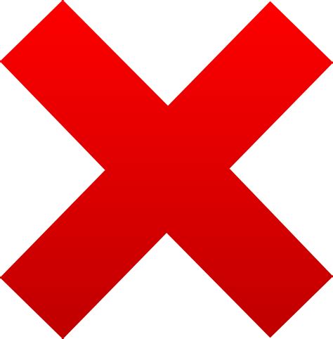 X Symbol Clip Art