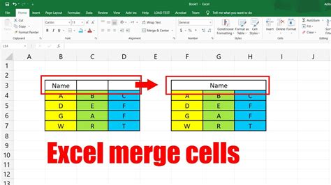 Xls Merge Cells