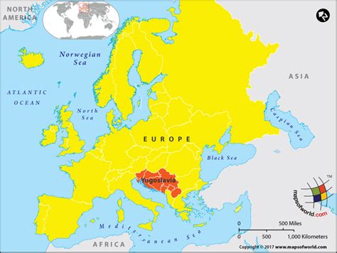 Yugoslavia World Map