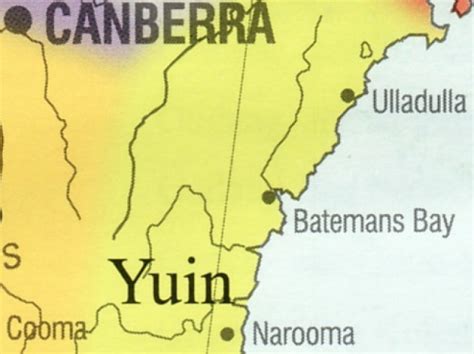 Yuin Country Map